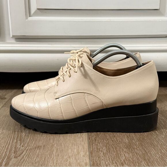 Naturalizer Leather Women’s Oxford Shoes Size 8.5 Ivory Color - Picture 7 of 11